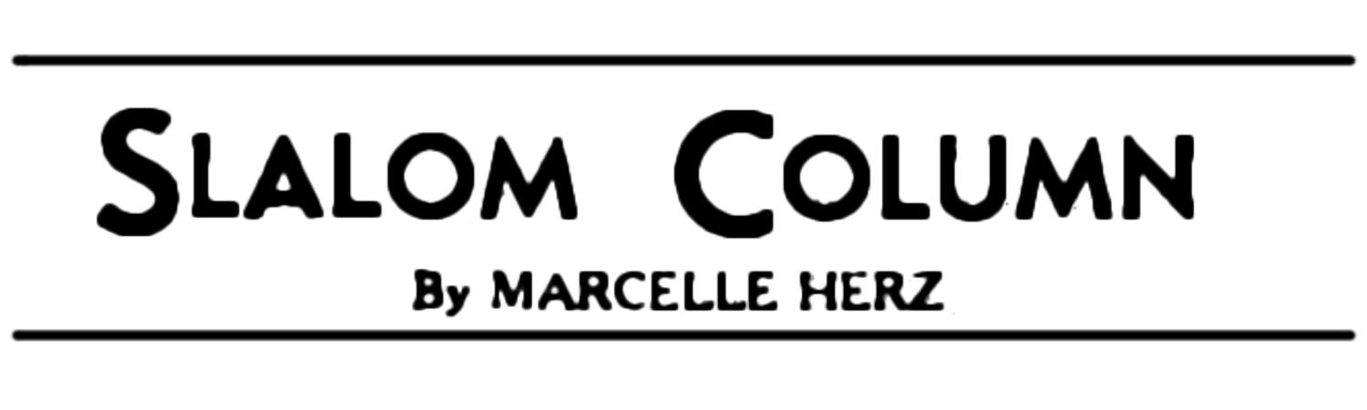 Slalom Column masthead from the Reno Evening Gazette.